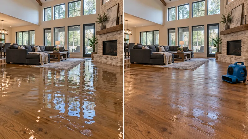 Conceptual before-and-after water extraction in the Lexington Woods North area